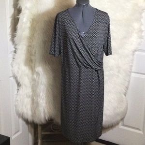 Dana Buchman Faux-wrap Dress